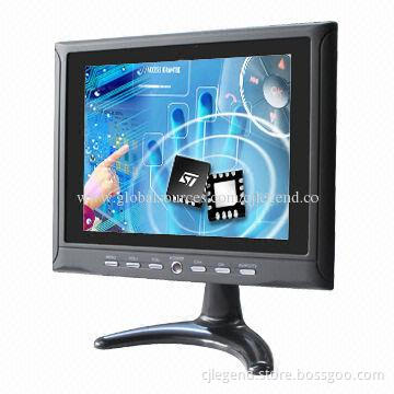 8-inch Touchscreen Car Monitor with USB 4-wire Resistive Touch Panel, Supports VGA, AV Signals